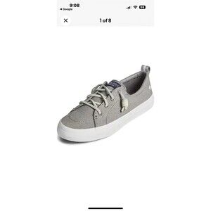 Sperry - Crest Vibe Washable Leather Slip-On Sneakers - Grey - 8.5  STS82398